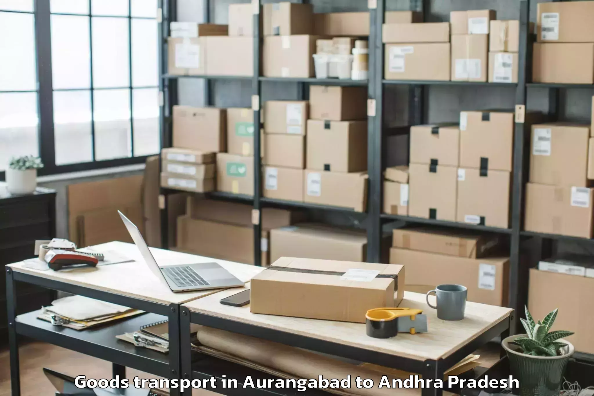 Reliable Aurangabad to Mamidikududru Goods Transport